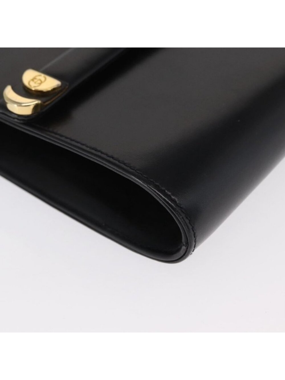 Authentic GUCCI Shoulder Bag Leather Black Gold 004 056 0209 - Picture 2 of 16